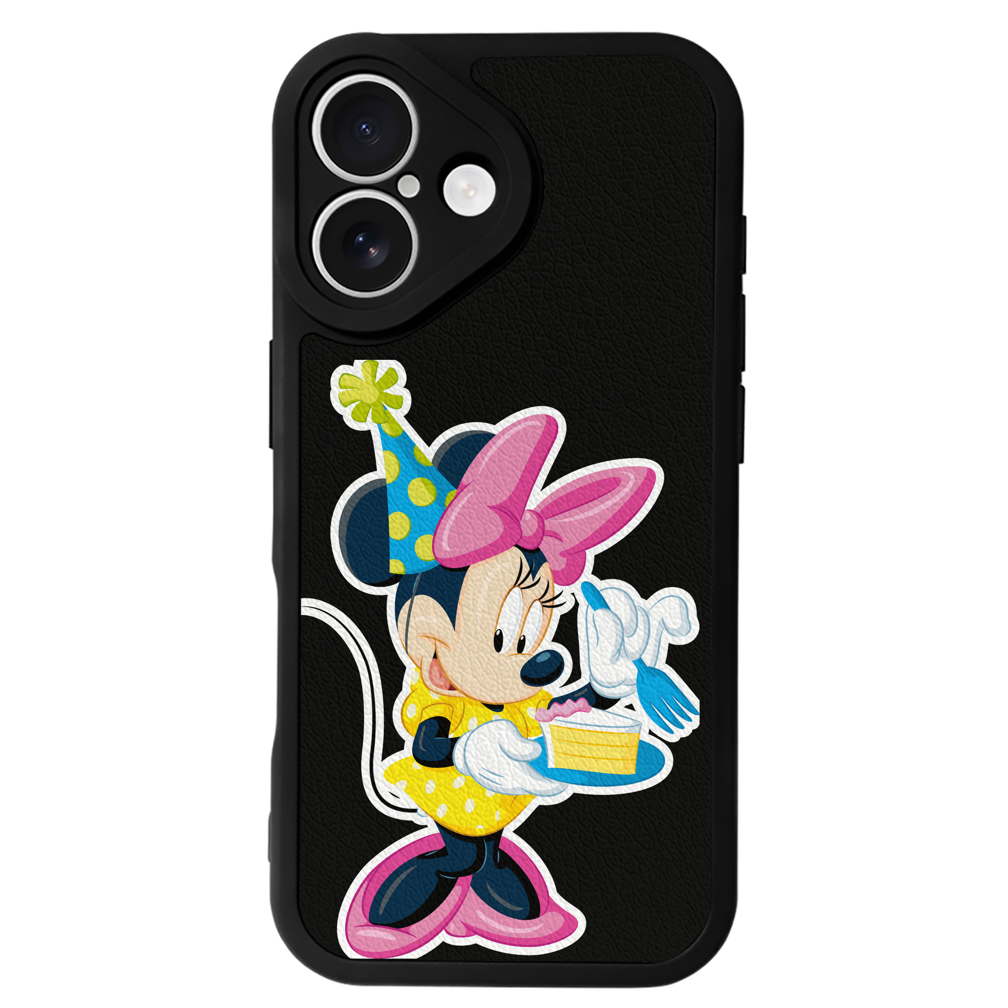 （画像用） ミッキーマウス Mickey Mouse 【iPhone 16シリーズ対応】シリコンスマホケース（レザー調） 材質：シリコン